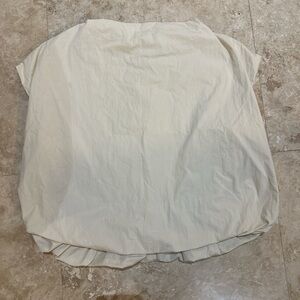 Zara Woman Puff Cream Top